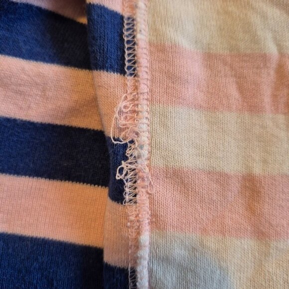 Hanna Andersson girls size size 140 or 10 pajama pants multi stripe & knee patch - Picture 5 of 5